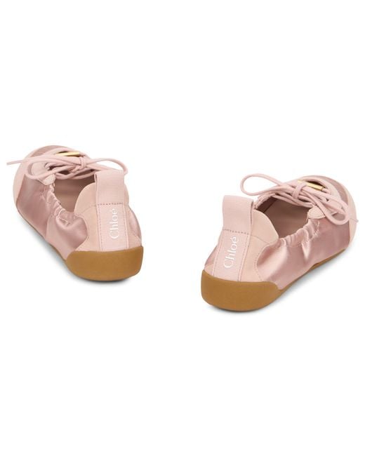 Chloé Pink Kick Athletic Ballet Shoes