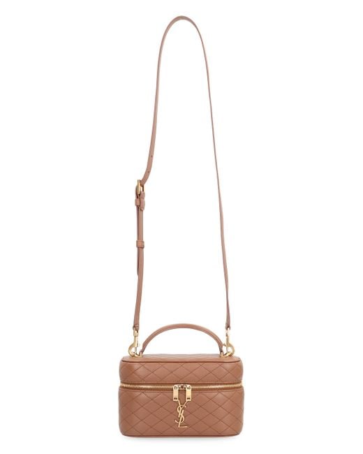 Borsa Vanity Gaby in pelle di Saint Laurent in Brown
