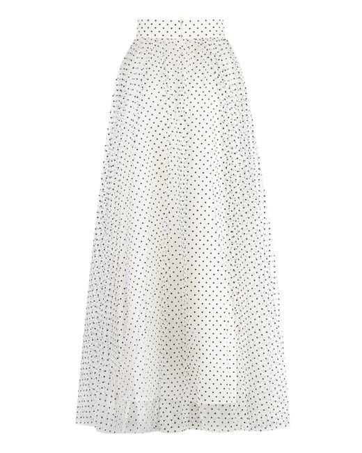 Gonna in tulle a pois di Zimmermann in White
