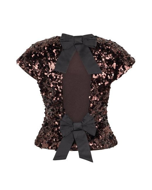 Ganni Brown Blouses