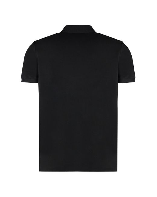 DSquared² Black Cotton-Piqué Polo Shirt for men