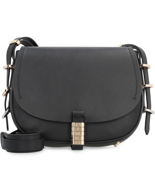 Borsa a tracolla in pelle di Pinko in Black