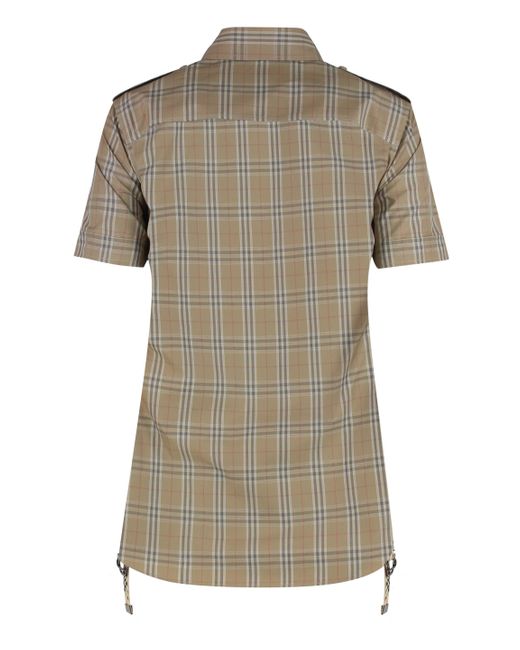Burberry Natural Checked Cotton Shirt