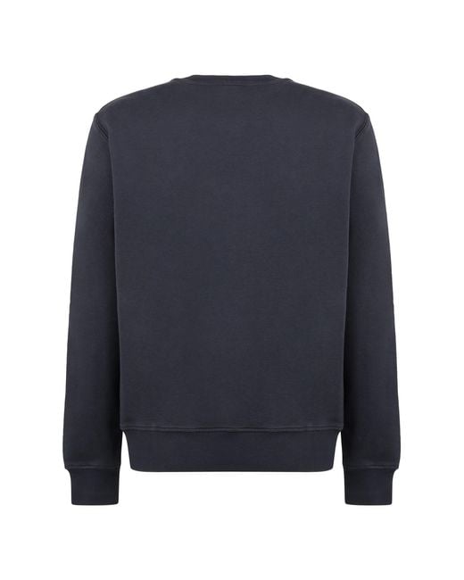 Aspesi Blue Crew Neck Pullover Sweater for men