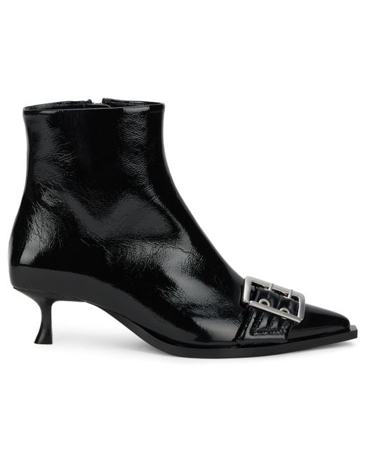 Ganni Black Ankle Boot With Heel