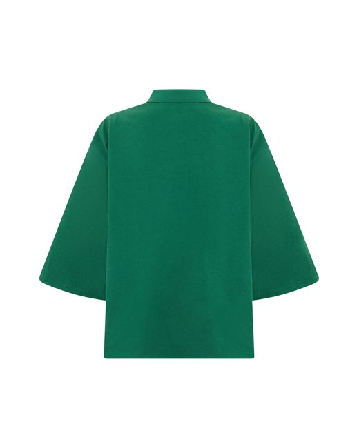 Cappotto ampio e corto di Prada in Green