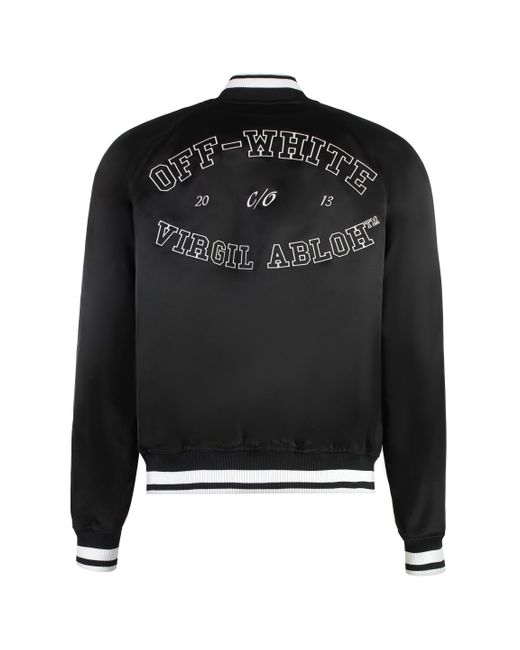Off-White c/o Virgil Abloh Black Souvenir College Jacket for men