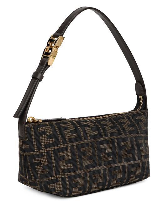 Borsetta Zip Top Small di Fendi in Black