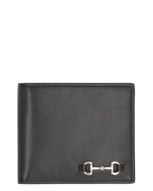 Gucci Gray Bi-Fold Wallet With Clip for men