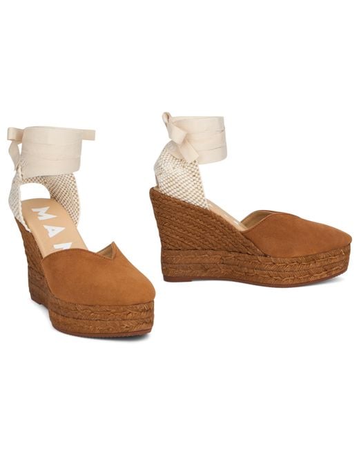 Manebí Brown Wedge Espadrilles