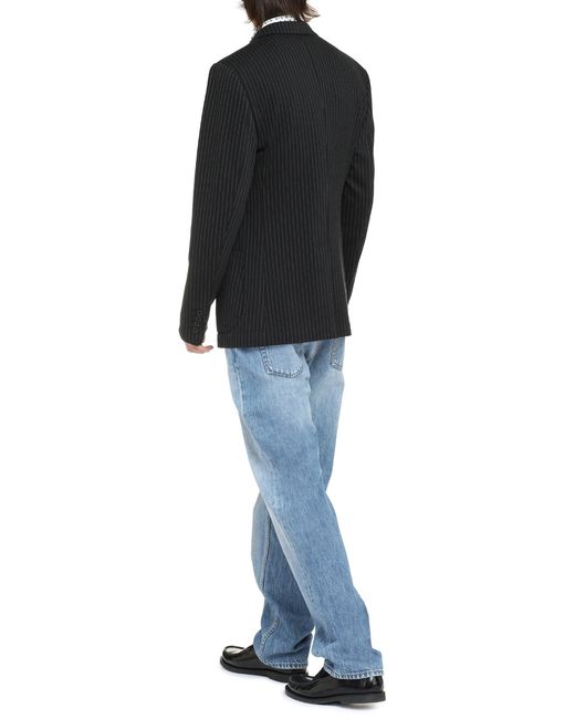 Dolce & Gabbana Black Single-Breasted Two-Button Jacket for men