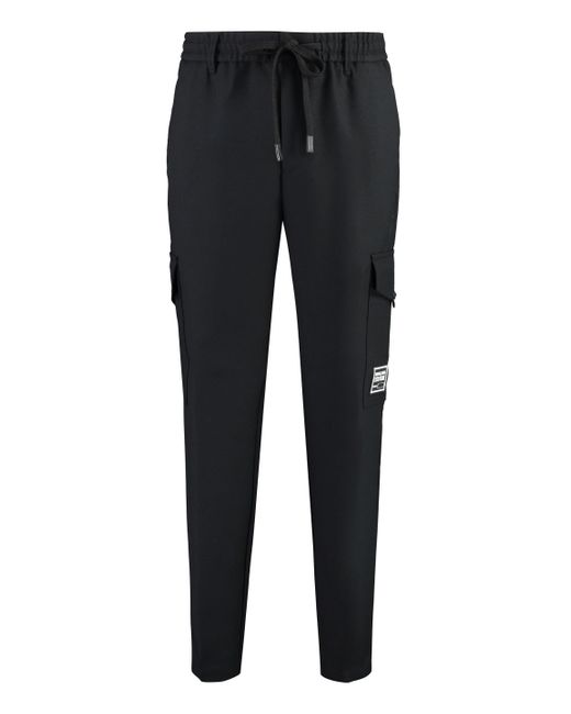 Versace Black Technical Fabric Pants for men