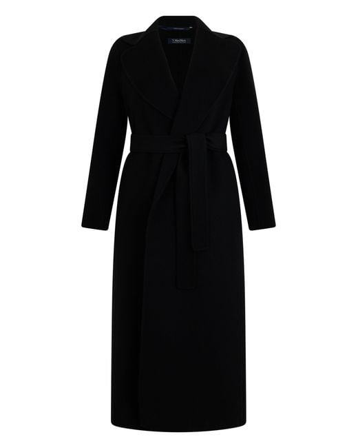 Max Mara Black Coat With Belt
