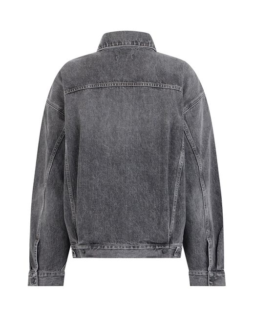 Agolde Gray Denim Jacket