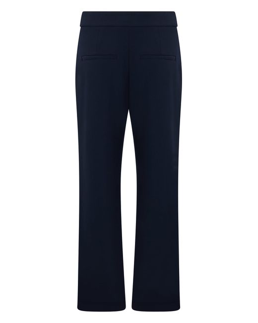 Veronica Beard Blue Slim Trousers With Decorative Buttons
