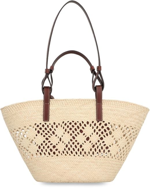 Stella McCartney Pink Raffia Tote Bag