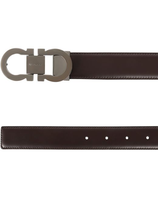 Cintura reversibile in pelle di Ferragamo in Black da Uomo