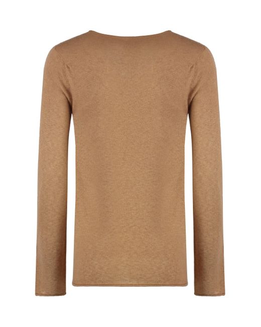 THE (Alphabet) - THE (Knit) - Pullover in seta e cachemire di THE (Alphabet) in Brown