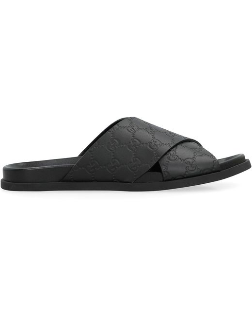 Gucci Black Slides for men