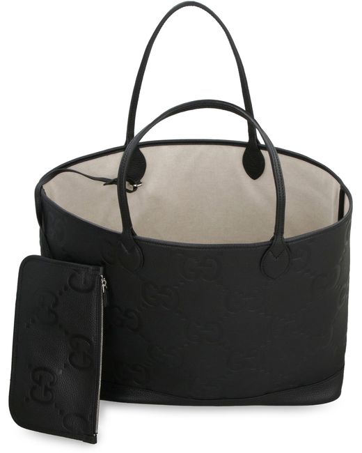 Guccissima leather tote shop bag black