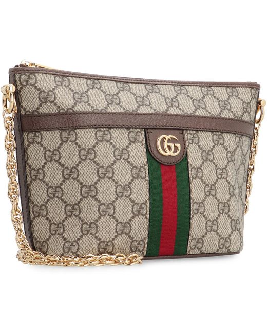 Gucci Gray Ophidia Mini Fabric Shoulder Bag