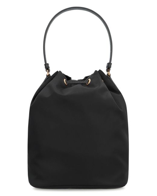 Borsa a secchiello Duet di Prada in Black