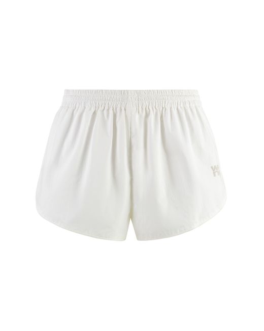 Shorts in tessuto tecnico di Alexander Wang in White