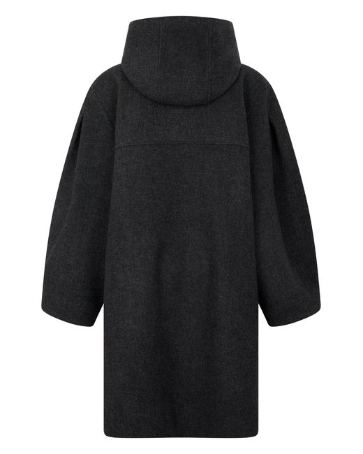 Ganni Black Coat With Loops