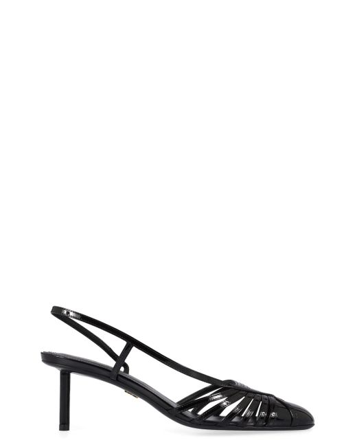 Ferragamo Black Patent Leather Pumps