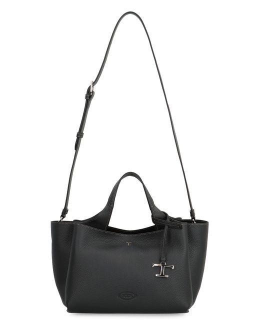 Tod's Black Leather Mini Handbag
