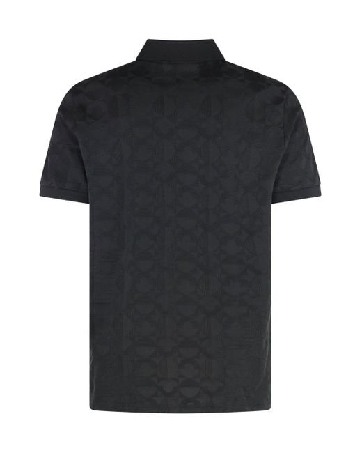 Boss Black Cotton Polo Shirt for men
