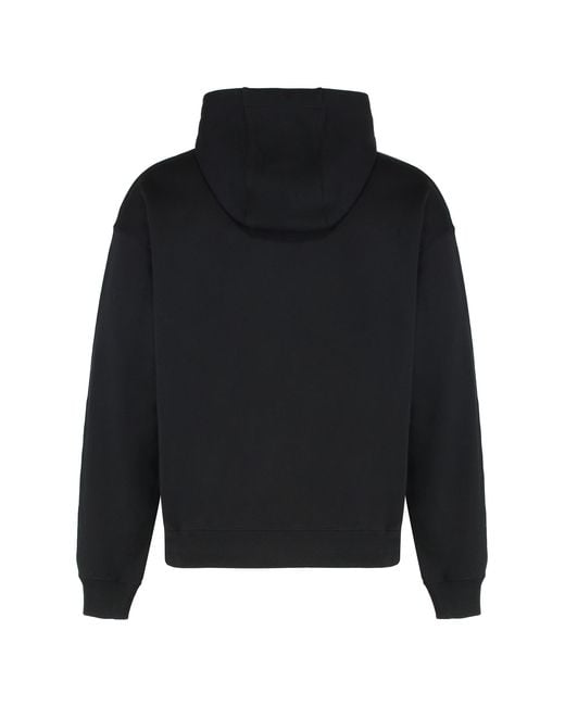 Versace Black Cotton Hoodie for men