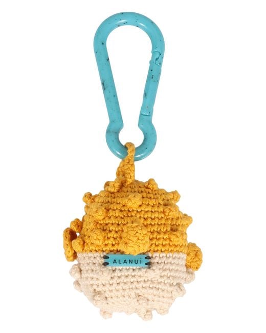 Alanui Metallic Crochet Keychain