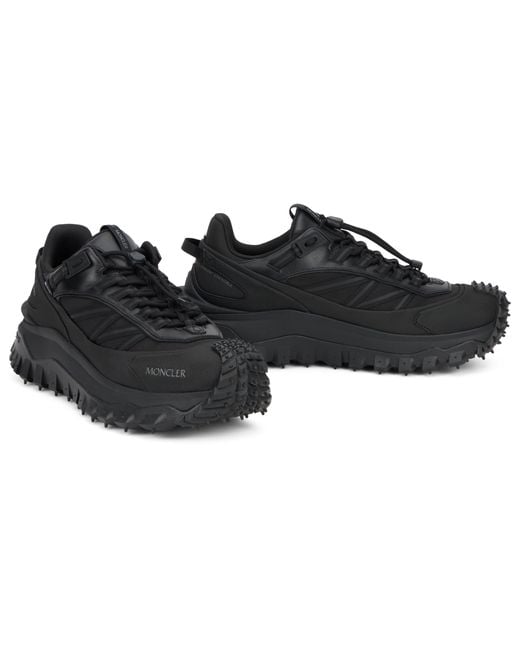 Moncler Black Sport Shoes With High Sole