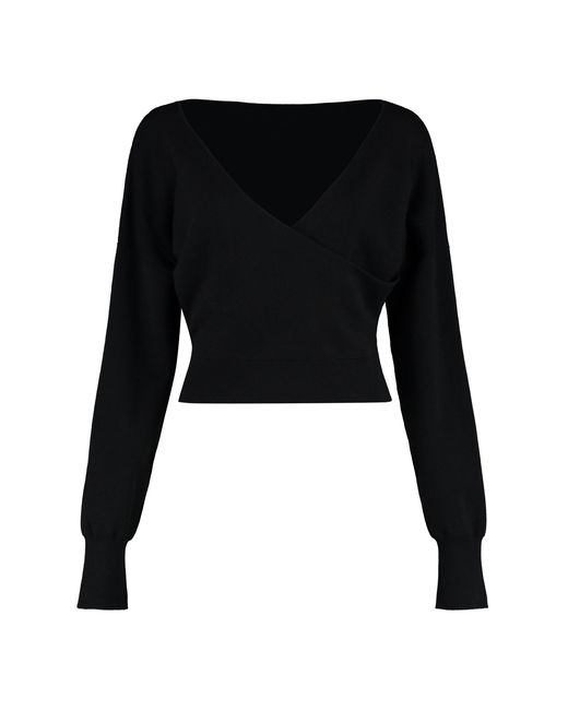 P.A.R.O.S.H. Black Lime Wool And Cashmere Sweater for men