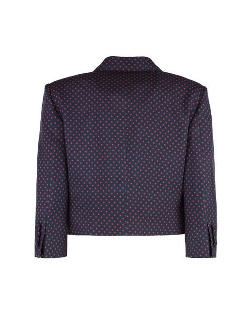 Valentino Garavani Blue Single-Breasted Two-Button Jacket
