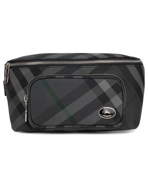 Marsupio Grid di Burberry in Gray da Uomo