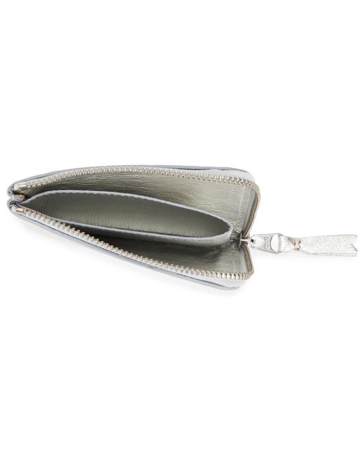 Comme des Garçons White Compact Wallet With Zipper