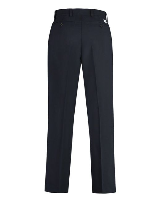 Department 5 Blue E-Motion Wool Blend Trousers