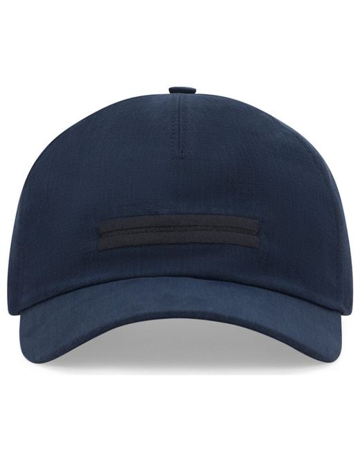 Zegna Blue Linen Baseball Cap for men