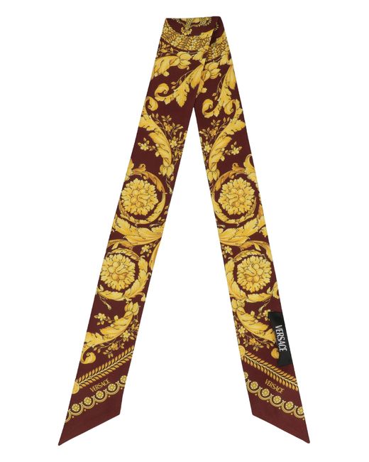 Versace Black Twill Silk Lavallière