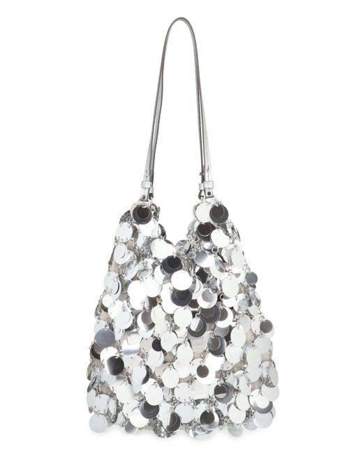 Tote bag Sparkles di Rabanne in White