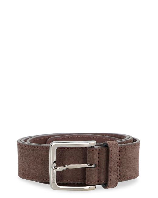 Cintura in ecopelle di Boss in Brown da Uomo
