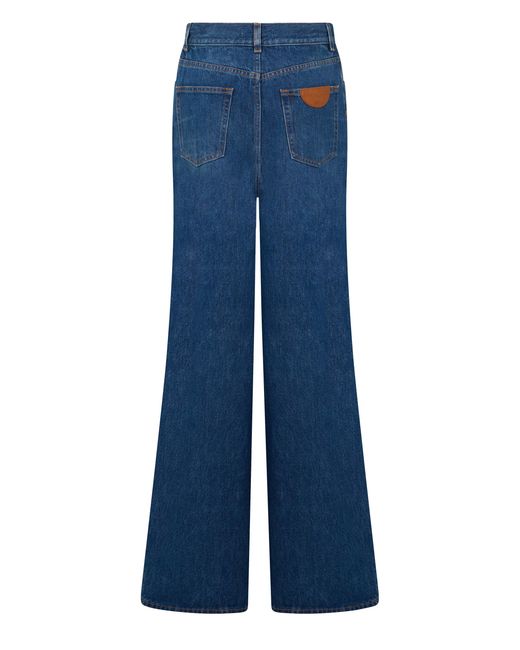 Chloé Blue Bell-Bottom Jeans