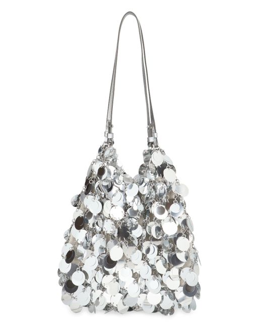 Tote bag Sparkles di Rabanne in White