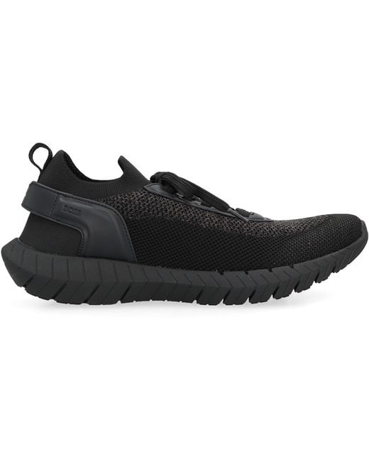 Boss Black Sneakers With Mesh Upper for men