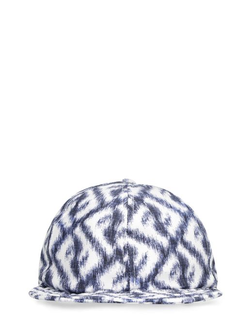 Fendi Blue Silk Baseball Cap for men