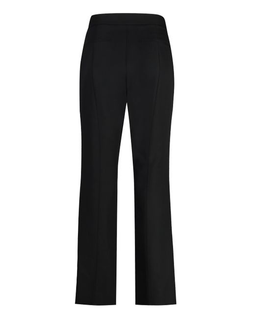 Gucci Black Flared Wool Trousers For
