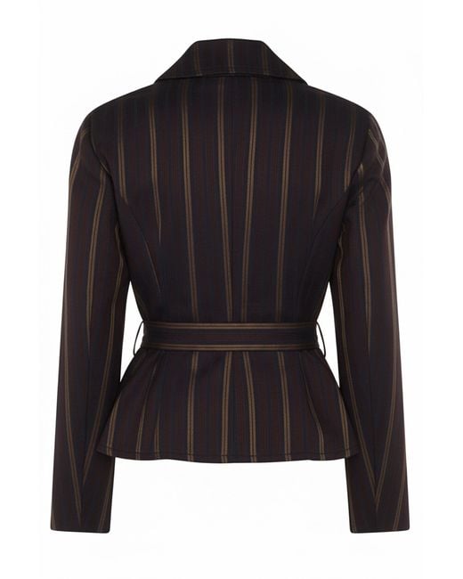 Vivienne Westwood Black Cotton Striped Jacket