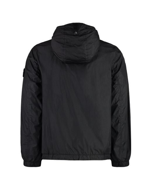 Stone Island Black Techno Fabric Jacket for men